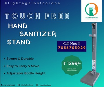 Touch Free Hand Sanitizer Stand