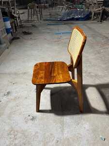 Solid wood cene chair
