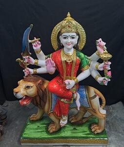 Marble Durga Statue 