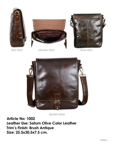Cross Body Leather Bag
