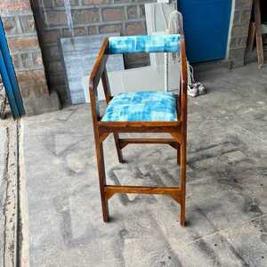 Brown Modern Wooden Bar Chair 